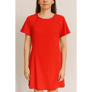 The Limited Career Shift Dress Small Red Classic Retro Workwear Event Romantic